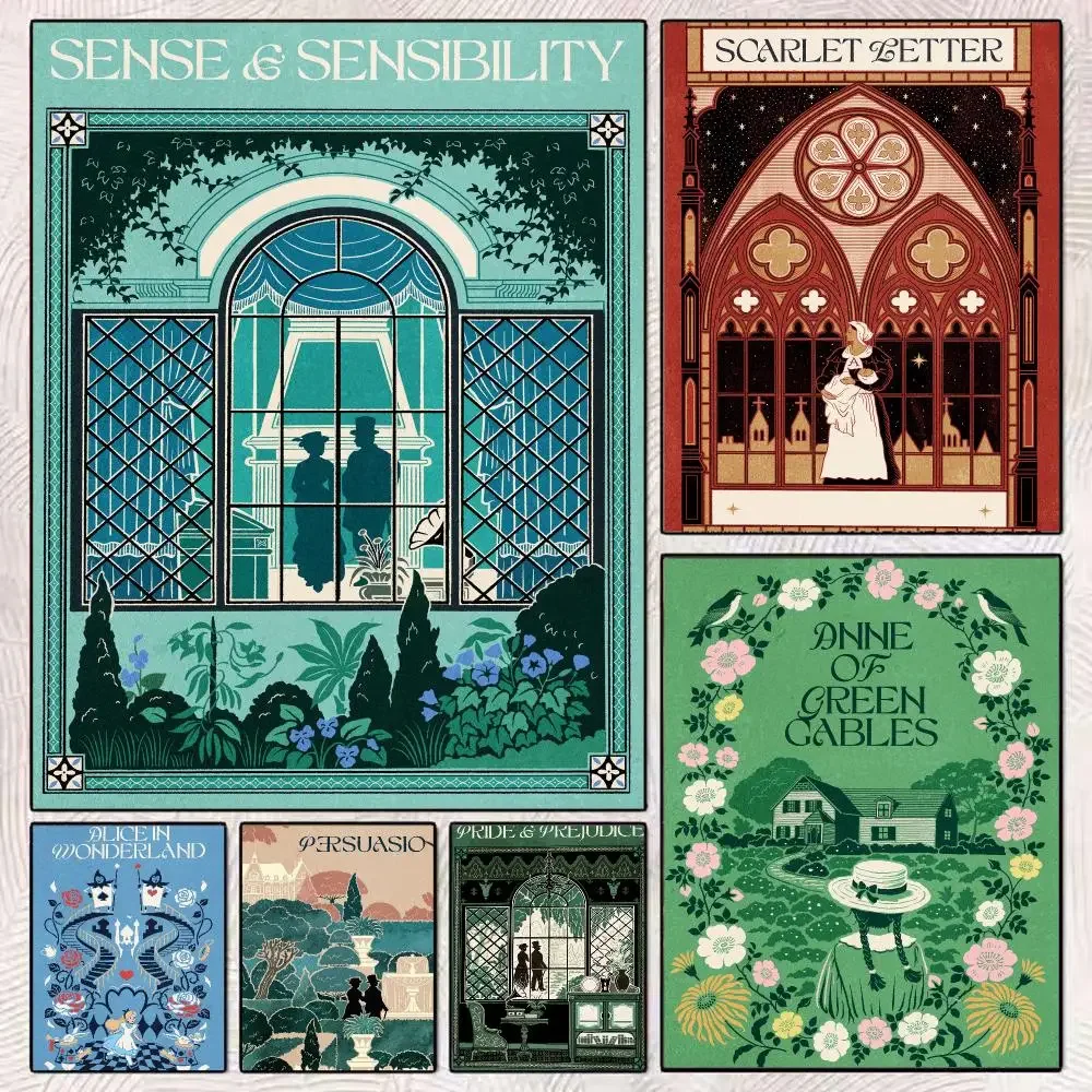 Vintage Collectible Posters - Tableau vintage de collection, calligraphie esthétique,