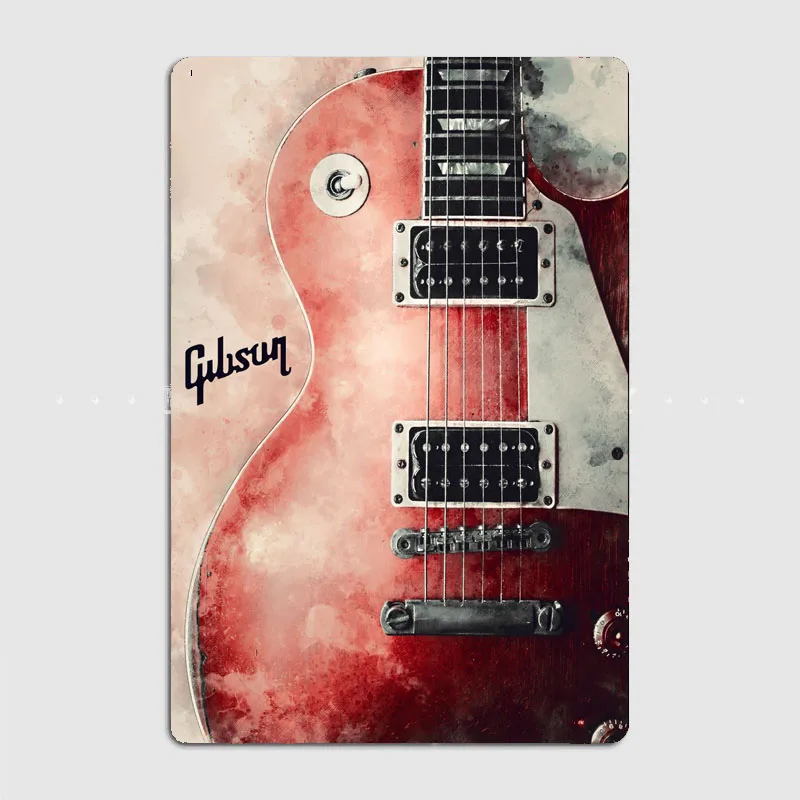 Panneau en métal HD, guitare é - Vintage Collectible Plates avis et prix