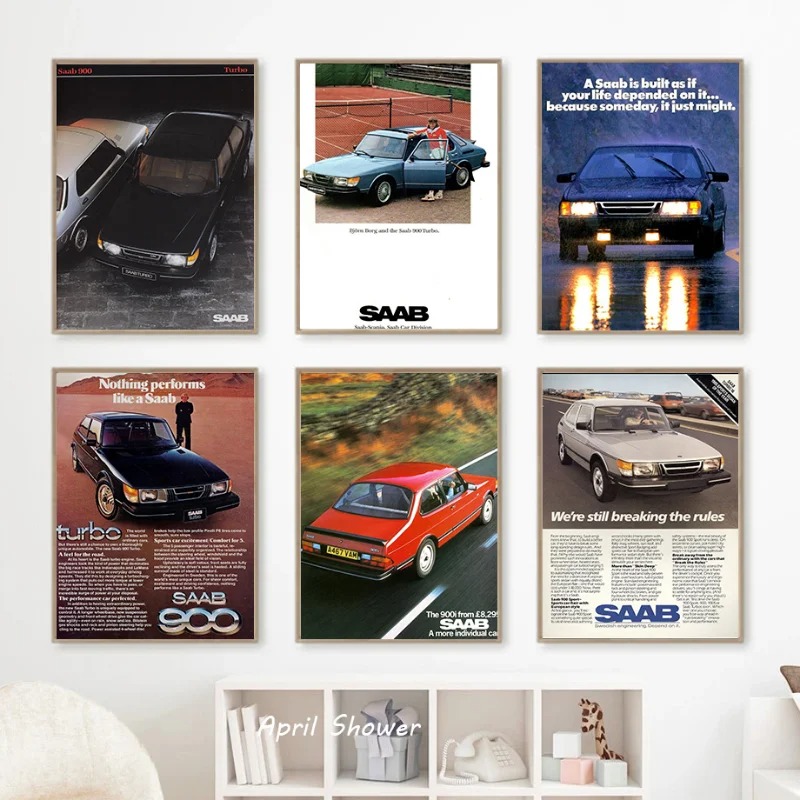 Classique Vintage Saab 900 Tur - Vintage Collectible Posters avis et prix